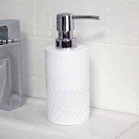 Showerdrape Chantilly White Collection Liquid Soap Dispenser