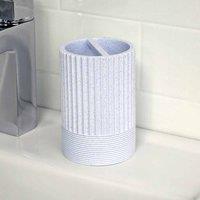 Showerdrape Tranquil Pale Blue Sparkle Collection Toothbrush Holder