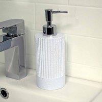 Showerdrape Tranquil Pale Blue Sparkle Collection Liquid Soap Dispenser