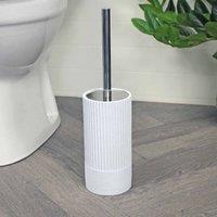Showerdrape Tranquil Pale Blue Sparkle Collection Toilet Brush & Holder, Blue