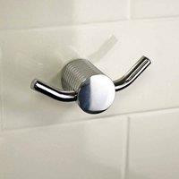 Showerdrape Vitality Chrome Collection Wall Mounted Double Robe Hook