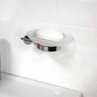 Showerdrape Vitality Chrome Collection Wall Mounted Soap Dish, Silver