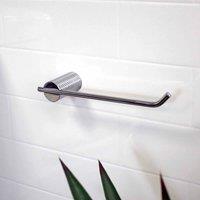 Showerdrape Vitality Chrome Collection Wall Mounted Toilet Roll Holder, Silver
