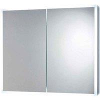 Scudo Mia Led Mirror Cabinet With Demister Pad & Shaver Socket 600 x 700mm, Grey