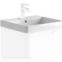Scudo Rossini White 1 Tap Hole Ceramic Vanity Basin 500 x 460mm, White