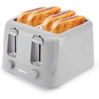 Geepas 4-slice Grey Electric Bread Toaster With Browning Control