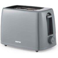 Geepas Grey 2-slice Plastic Toaster With Crumb Tray
