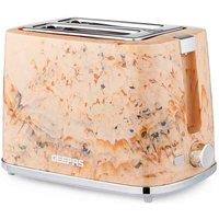 Geepas Two-slice 'travertine' Bread Toaster With Crumb Tray