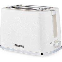 Geepas White 2-slice Bread Toaster With 7-level Browning Control