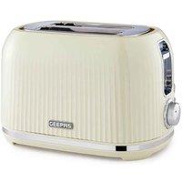 Geepas 2-slice Cream Fluted Bread Toaster With 7 Browning Controls
