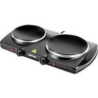 Geepas 2000W Black Double Portable Ceramic Hot Plate