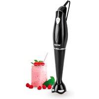 Hand Blender Food Collection Mixer with SS Blades 180W Anti-Splash Black