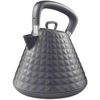 Geepas 1.5L Grey Cordless Electric Pyramid Kettle 3000W, Grey