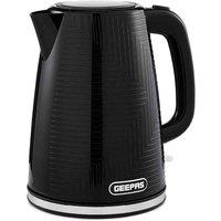 Geepas 1.7L Black Premium Cordless Electric Kettle 3000W