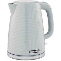 Geepas 1.7L Grey Textured Cordless Electric Kettle 3000W, Grey