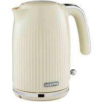Geepas 1.7L Cordless Cream Electric Kettle With Rapid Boil, Cream