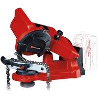 Einhell Power X-Change Cordless Chain Sharpener GE-CS 18 Li-Solo, Red