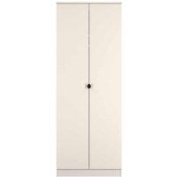 Welcome Furniture Ready Assembled Bora Double Wardrobe, Cream