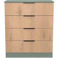 Welcome Furniture Ready Assembled Java 4 Drawer Chest, Green