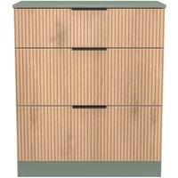 Welcome Furniture Ready Assembled Java 3 Drawer Deep Chest, Green