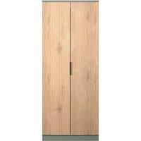 Welcome Furniture Ready Assembled Java Double Wardrobe, Green
