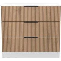 Welcome Furniture Ready Assembled Java 3 Drawer Chest, White