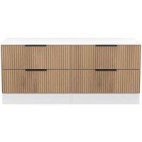Welcome Furniture Ready Assembled Java 4 Drawer Bed Box, White
