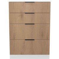 Welcome Furniture Ready Assembled Java 4 Drawer Deep Chest, White