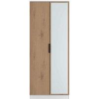 Welcome Furniture Ready Assembled Java Double Mirror Wardrobe, White