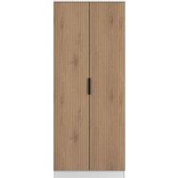 Welcome Furniture Ready Assembled Java Double Wardrobe, White