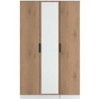 Welcome Furniture Ready Assembled Java Triple Mirror Wardrobe, White