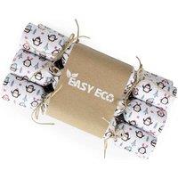 EasyEco Recycled Paper Christmas Crackers Plastic Free - Penguins Table Decorations, Multi