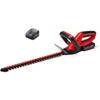Einhell Power X-Change Cordless Hedge Trimmer GC-CH 1846 Li Kit (1x2.0Ah), Red