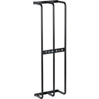 Homcom Metal Towel Rack Wall Mounted 3 Bar Towel Rail Black