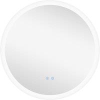 Kleankin Illuminated Bathroom Mirror With Led Lights, Silver