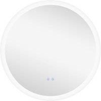 Kleankin Illuminated Bathroom Mirror With Defogging Film, Silver