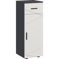 Kleankin Bathroom Storage Cabinet With Soft Close Door, Grey