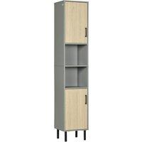 Kleankin Tall Slim Bathroom Storage Cabinet