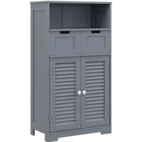 Kleankin Bathroom Storage Cabinet Small Bathroom Cabinet, Grey