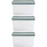 Wham Clip 6.03 14L Rectangular Box & Lid Clear Green Milieu Stone, Green