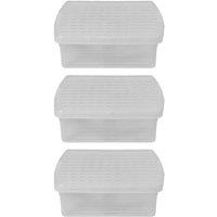 Wham Clip 10.01 13.2L Square Box & Lid Clear Clear Clear, Clear