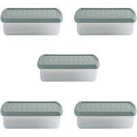Wham Clip 8.01 8.5L Rectangular Box & Lid Clear Green Milieu Stone, Green