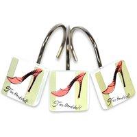 Highlands Homeware Pk 12 Shower Hooks Lady, Multi