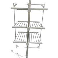 Highlands Homeware 3 Tier Heated Airer, White