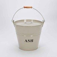 Inglenook_Fireside Inglenook Premium Cream Ash Bucket W Lid 29X20X26.5 30Cm, Black