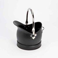 Inglenook_Fireside Medium Helmet Hod Black & Nickel 38X33Cm, Black