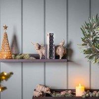 Gallery Direct Highland Cow Bookends Set of 2, Brown