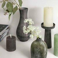 Gallery Direct Enya Candlestick Small Antique Grey, Grey