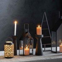 Gallery Direct Lambeth Candlestick Small Black (s/2), Grey