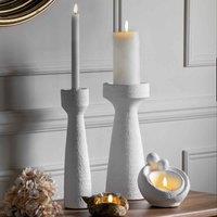 Gallery Direct Lambeth Candlestick Small White (s/2), Black